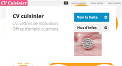 Desktop Screenshot of cv-cuisinier.com